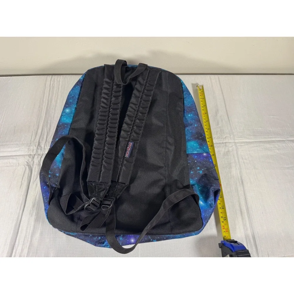 Jansport SuperBreak Backpack Blue Galaxy Star Print Laptop Sleeve School Bag